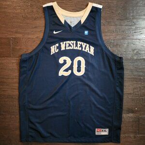 NC Wesleyan blue #20 basketball Nike jersey. Size XXL
